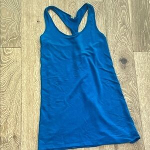 Blue Racerback Tank Top